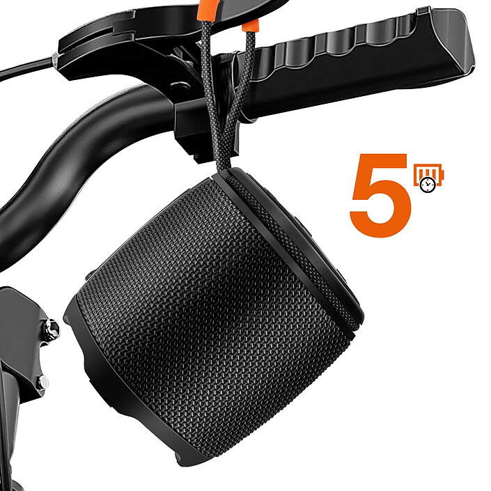 LinQ Mini Enceinte sans Fil Bluetooth 5W Étanche IPX6 avec Éclairage LED Noir pas cher