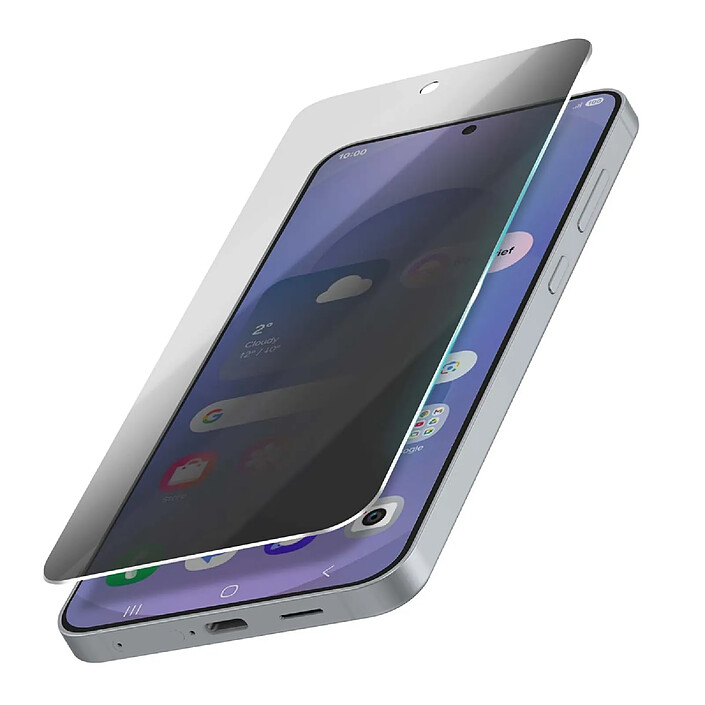 Avizar Protection d'Écran Verre Trempé pour Samsung Galaxy S25 Plus Anti-Espion Transparent