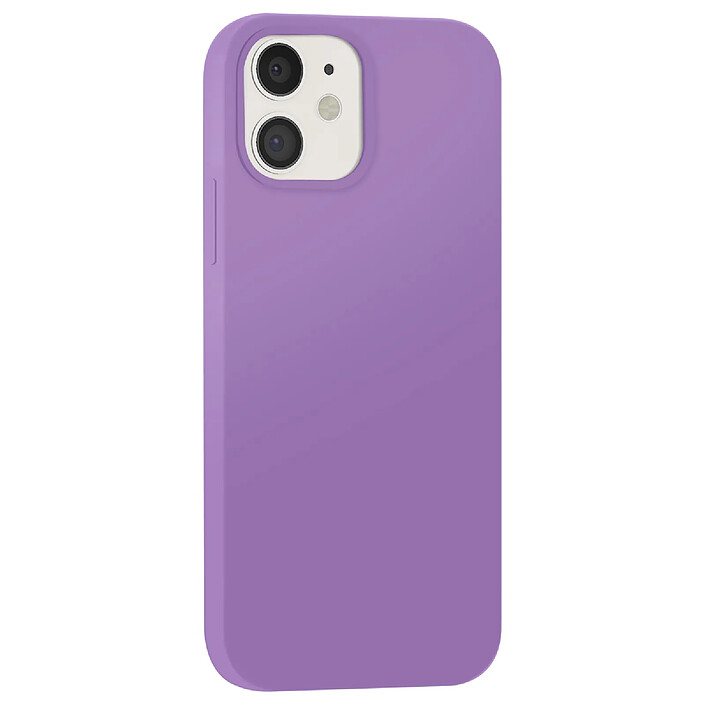 Moxie Coque pour iPhone 12 / 12 Pro Édition Color Skin en TPU avec Intérieur Doux Violet clair