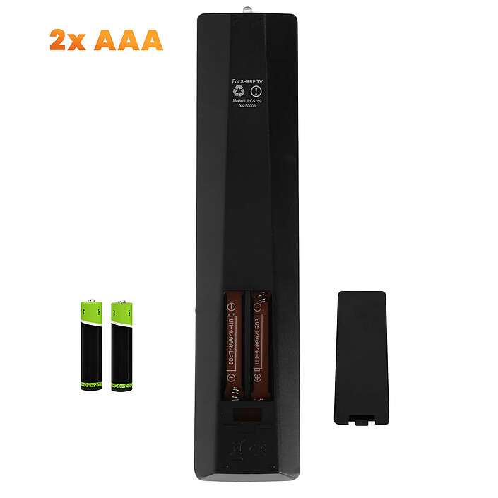 Acheter LinQ Télécommande Universelle pour Téléviseur Sharp Touches Complètes Portée 8m Blanc