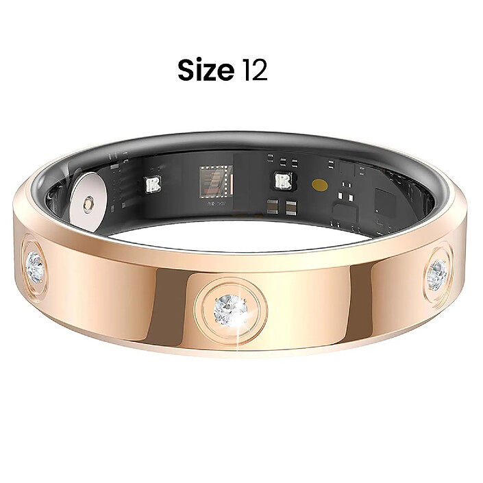Acheter Avizar Bague Connectée Taille 12 Modèle Venus avec Strass et Étui de Charge