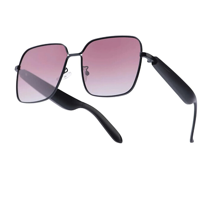 Avis Avizar Lunettes Connectées Modèle Nyra avec Verres Polarisés Carrés Noir