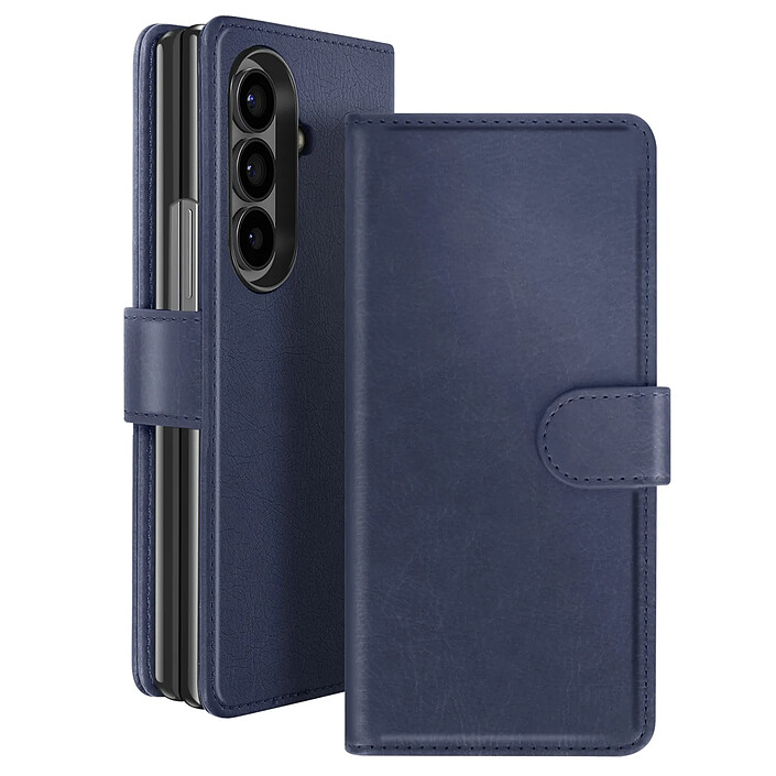 Avizar Étui Chesterfield Porte-Carte pour Z Fold 7 avec Rabat Magnétique Bleu pas cher