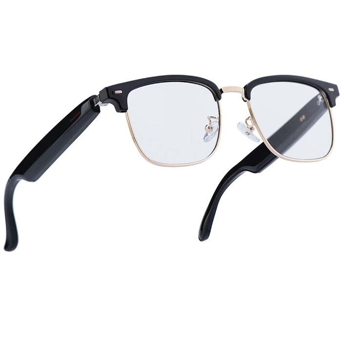 Avizar Lunettes Connectées Modèle Vega avec Verres Photochromiques Noir / Or