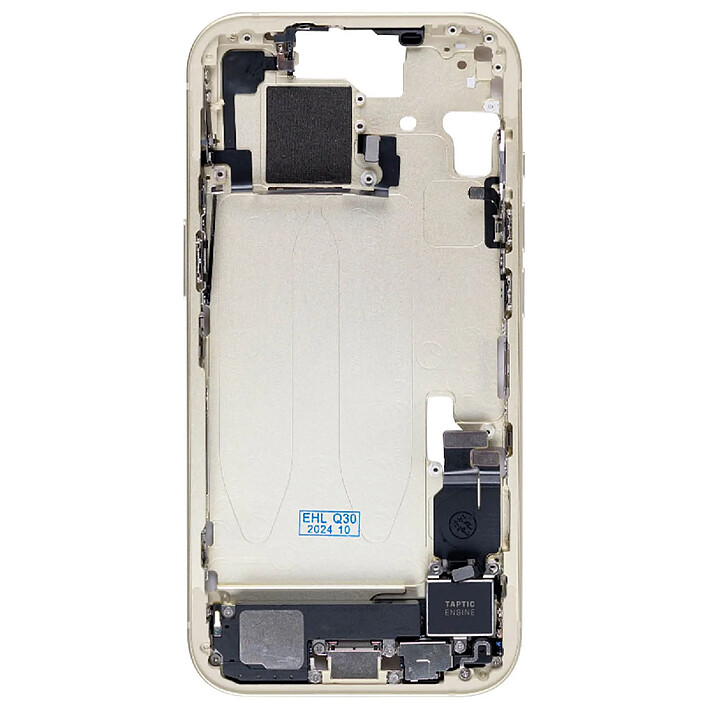 Clappio Châssis Central de Remplacement pour Apple iPhone 15 Jaune
