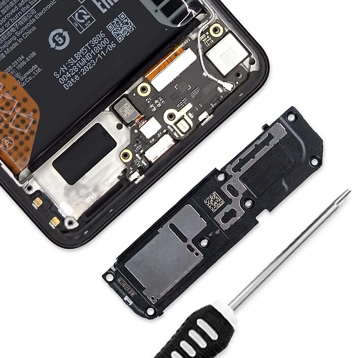 Avis Clappio Haut-Parleur Externe de Remplacement Compatible Poco X6 Pro Noir