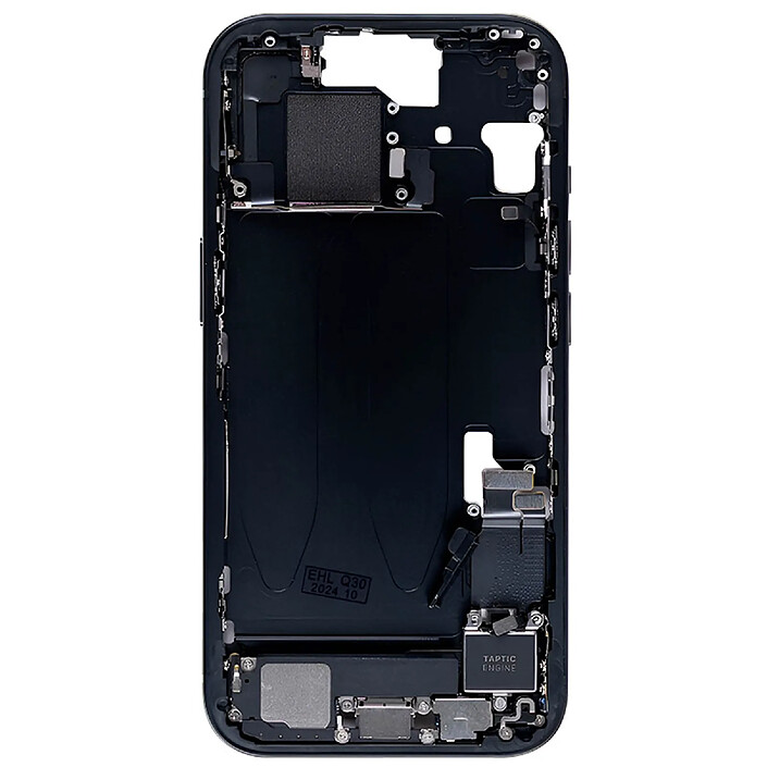 Clappio Châssis Central de Remplacement pour Apple iPhone 15 Noir