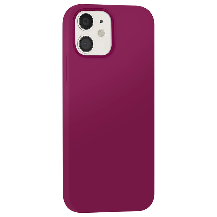 Moxie Coque pour iPhone 12 / 12 Pro Édition Color Skin en TPU avec Intérieur Doux Violet foncé