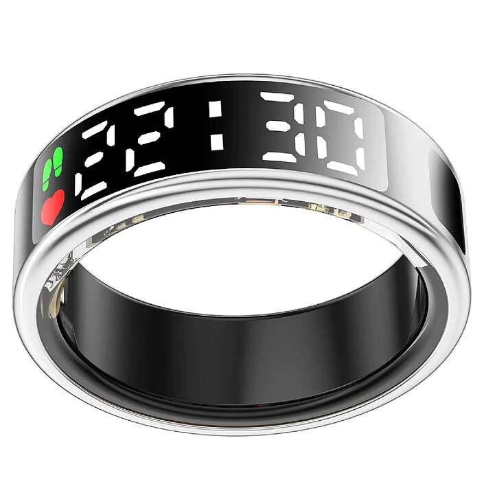 Avis Avizar Bague Connectée Taille 8 Modèle Saturn avec Écran LED et Étui de Charge