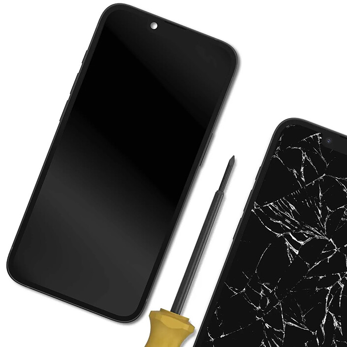 Acheter Clappio Écran pour iPhone 16e Hard OLED avec Nappe et Plaque Préassemblées Noir