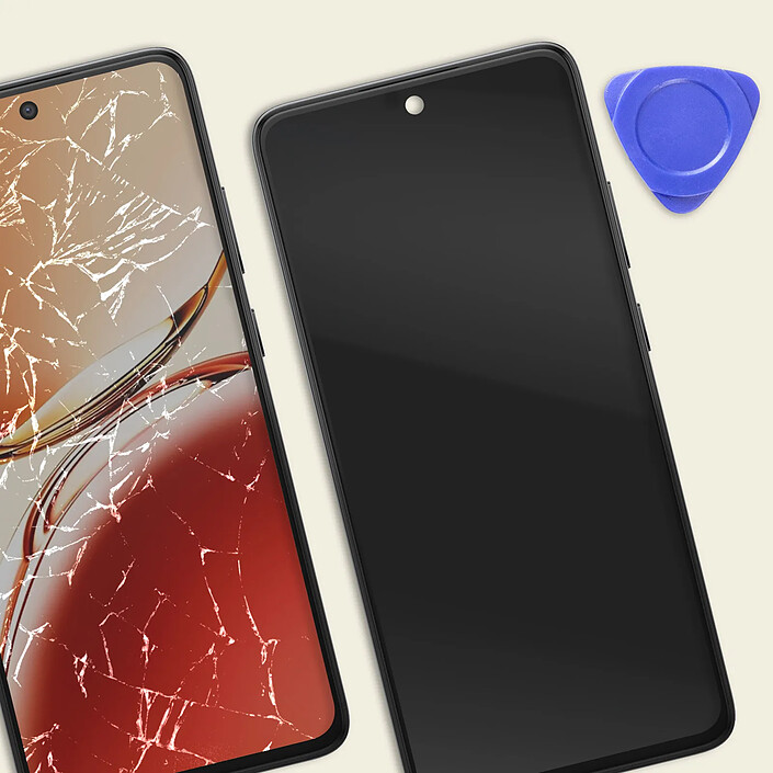 Acheter Relife Écran Complet pour Oppo Reno 12 FS Dalle LCD avec Châssis et Vitre Noir