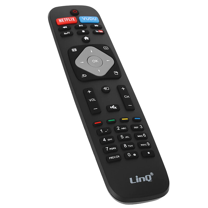 LinQ Télécommande Universelle pour Téléviseur Philips avec Portée 8m Noir
