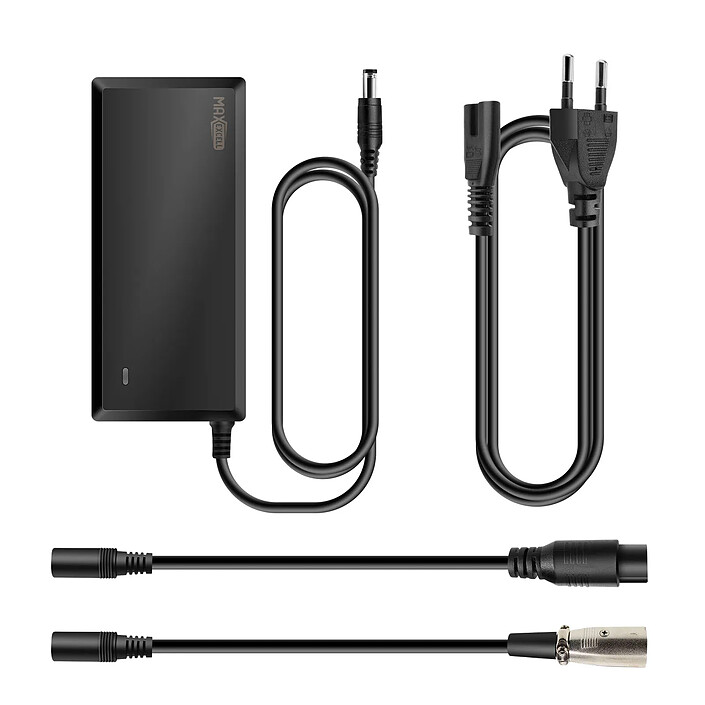 Max excell Chargeur Électrique pour Trottinette Xiaomi et SmartGyro 84W Recharge Rapide Noir pas cher