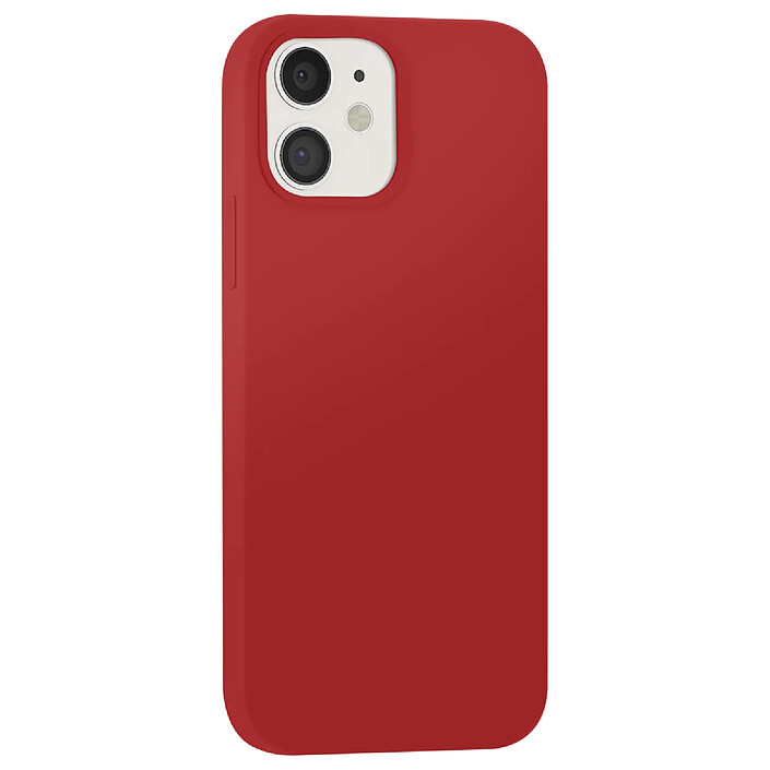 Moxie Coque pour iPhone 12 / 12 Pro Édition Color Skin en TPU avec Intérieur Doux Rouge
