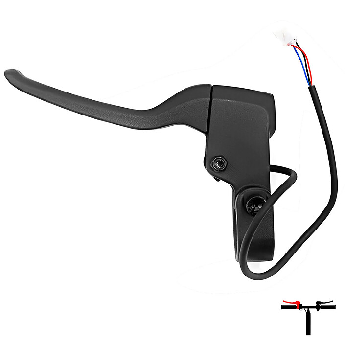 Avizar Poignée de Frein Gauche Trottinette Niu KQi2 avec Capteur et Câble Robuste