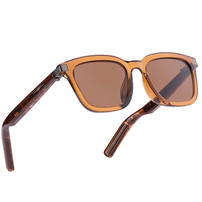 Avizar Lunettes Connectées Modèle Caeli avec Verres Solaires Filtrant UV-A / UV-B Marron