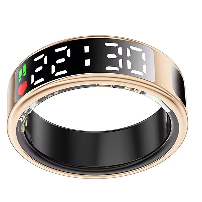 Avis Avizar Bague Connectée Taille 8 Modèle Saturn avec Écran LED et Étui de Charge