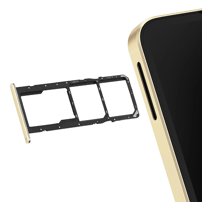 Clappio Tiroir Carte Deux nano Sim et micro SD Galaxy A06 avec Joint d'Étanchéité Précis