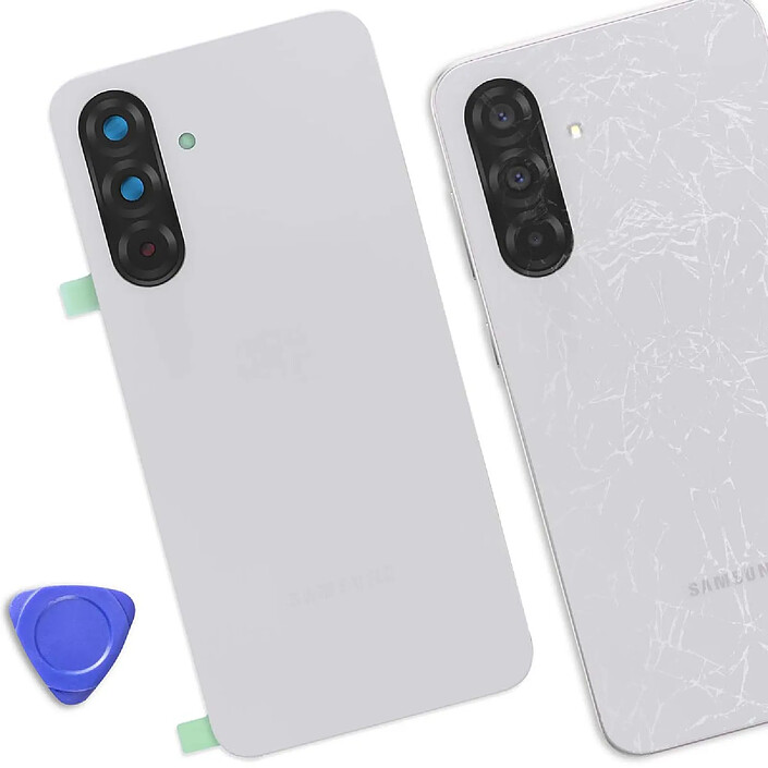 Acheter Clappio Cache Batterie avec Lentilles Compatible Samsung Galaxy A36 Protection Durable Blanc