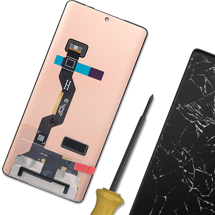 Acheter Clappio Écran Complet pour Motorola Edge 50 Fusion Pièce de rechange avec Vitre Tactile