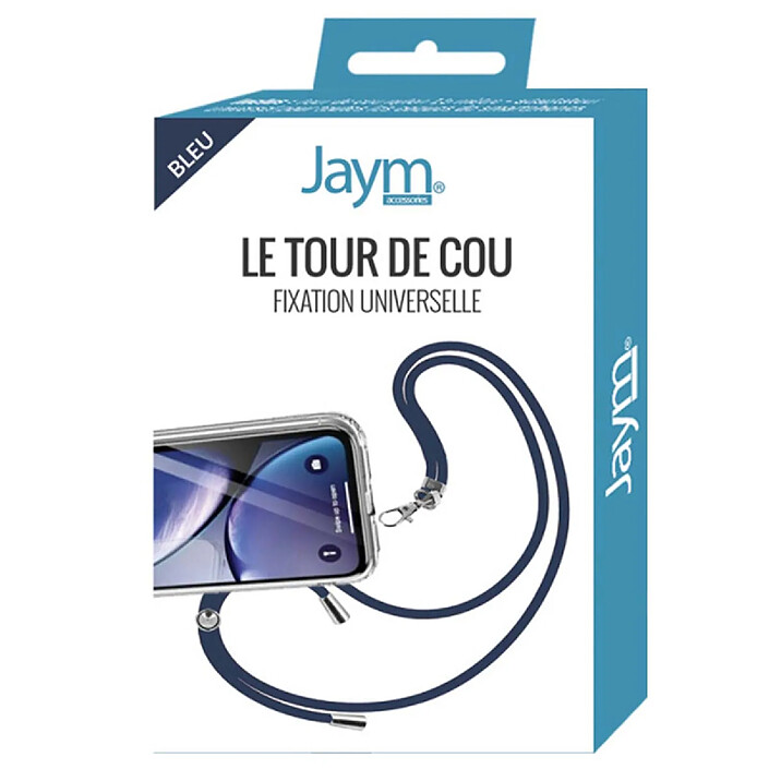 Acheter Jaym Tour de Cou 150cm pour Smartphone en Nylon avec Fixation Universelle Bleu marine