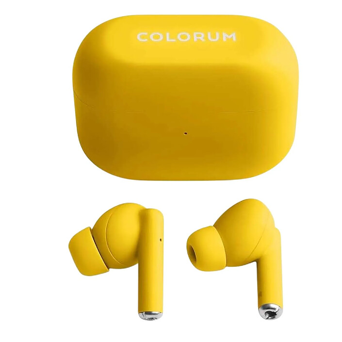 Avis Forever Écouteurs TWS Intra-auriculaires Bluetooth 5.3 avec Réduction de Bruit Jaune