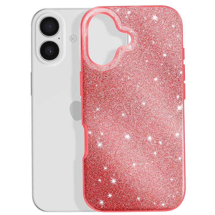 Avizar Coque pour iPhone 17 Conception Bi-Matière et Finition Pailletée pas cher