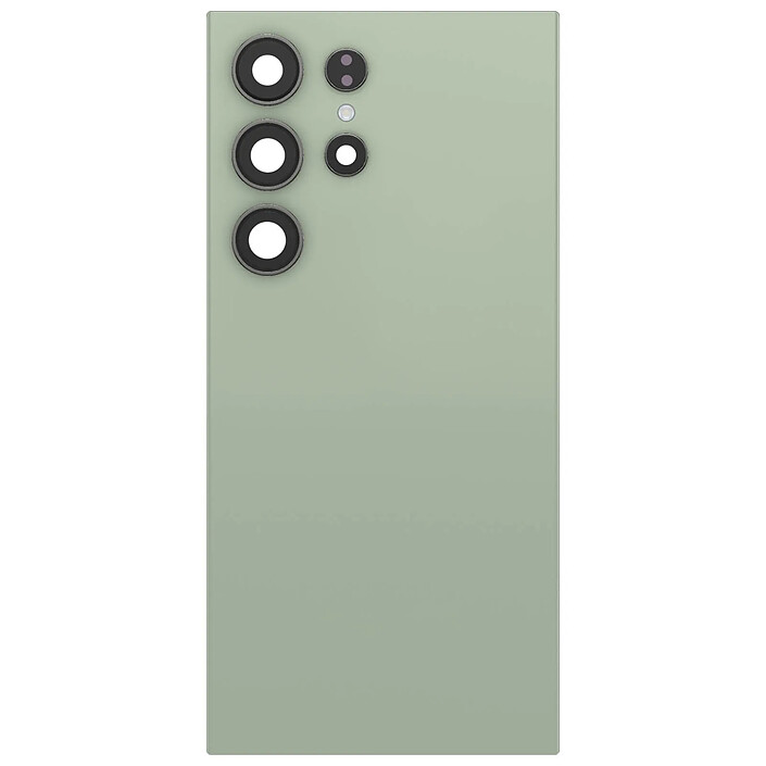 Clappio Cache Batterie de Remplacement pour Galaxy S24 Ultra avec Adhésif Intégré Vert pâle