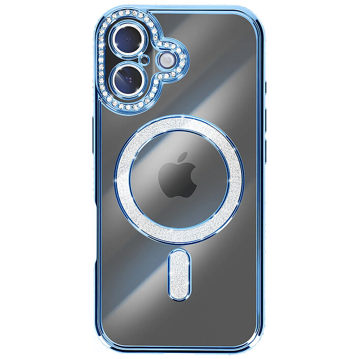 Avizar Coque pour iPhone 17 Compatible MagSafe avec Contour Strassé