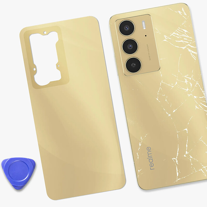 Acheter Clappio Cache Batterie de Rechange pour Realme C75 4G avec Adhésif Pré-appliqué Dorée