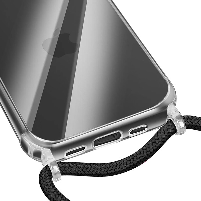 Avizar Coque pour iPhone 17 en Silicone Soft Touch avec Cordon Tour de Cou Ajustable pas cher