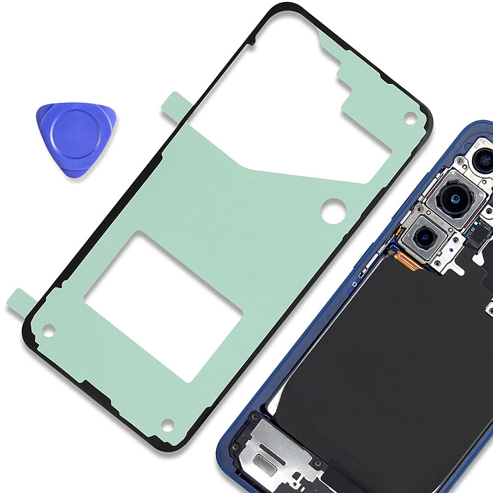 Avis Clappio Adhésif de Fixation Cache Batterie pour Galaxy S25 Thermorésistant et Prédécoupé Vert