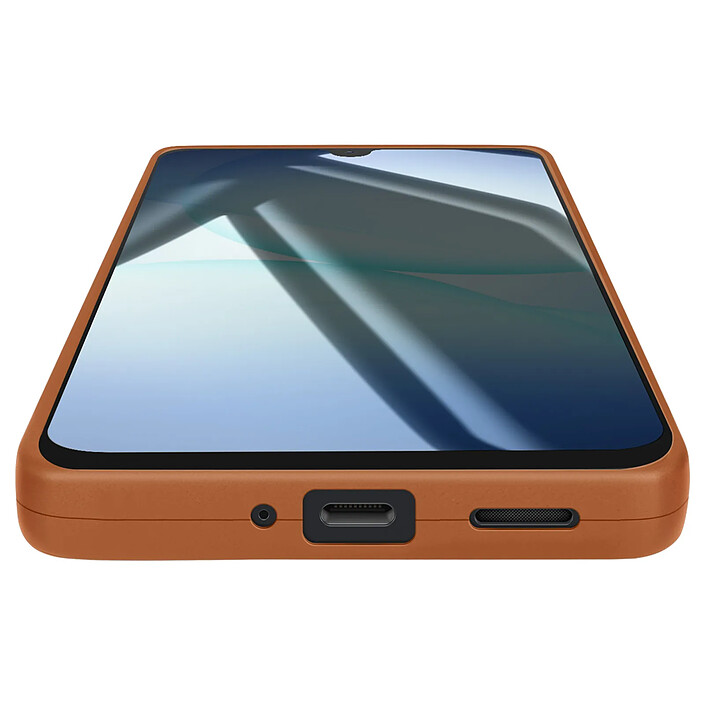 Avizar Coque pour Galaxy A17 en Silicone Souple avec Renfort Bloc Caméra Marron pas cher