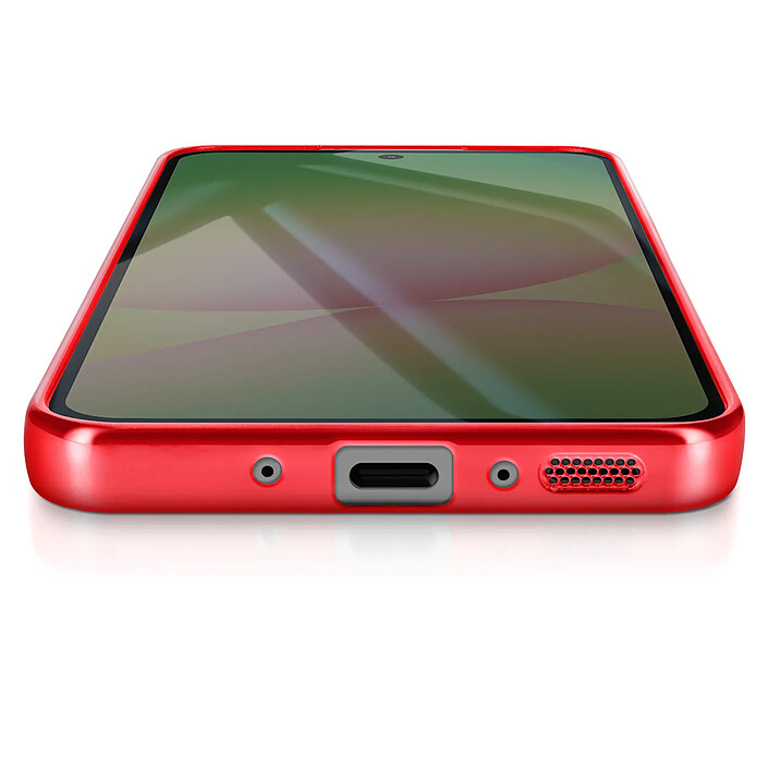 Acheter Avizar Coque pour Galaxy A56 Compatible MagSafe avec Contour Chromé Rouge