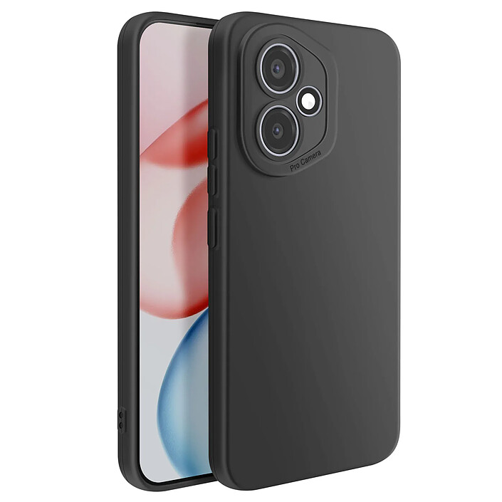 Avizar Coque pour Honor 400 en Silicone Souple avec Contour Protection Caméra Noir
