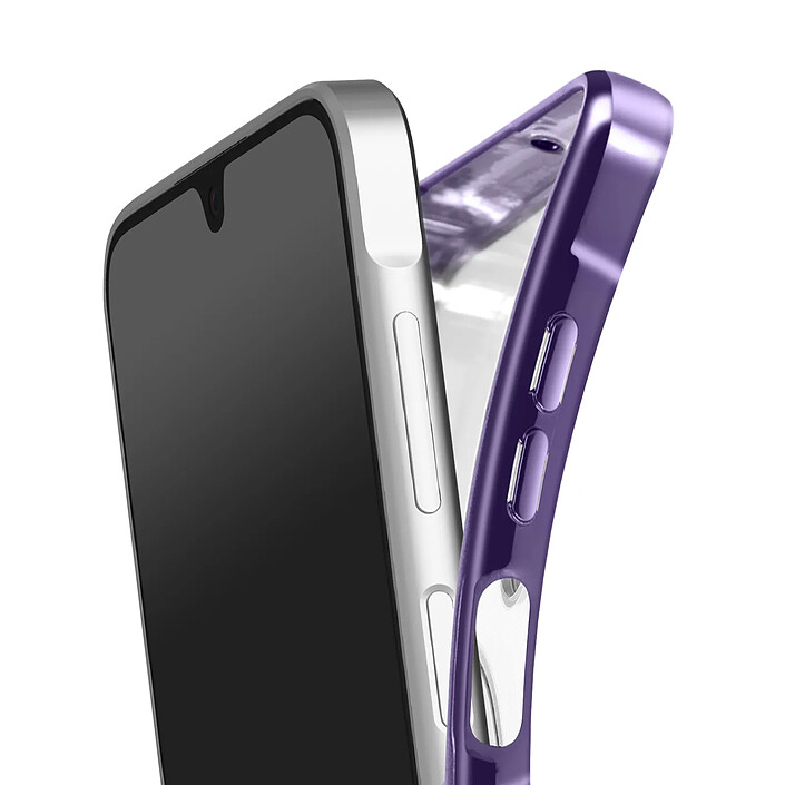 Avizar Coque pour Galaxy A16 Compatible MagSafe avec Contour Chromé pas cher
