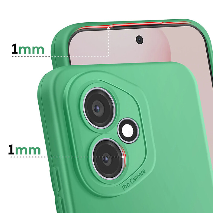 Avis Avizar Coque pour Honor 400 en Silicone Souple avec Contour Protection Caméra Vert