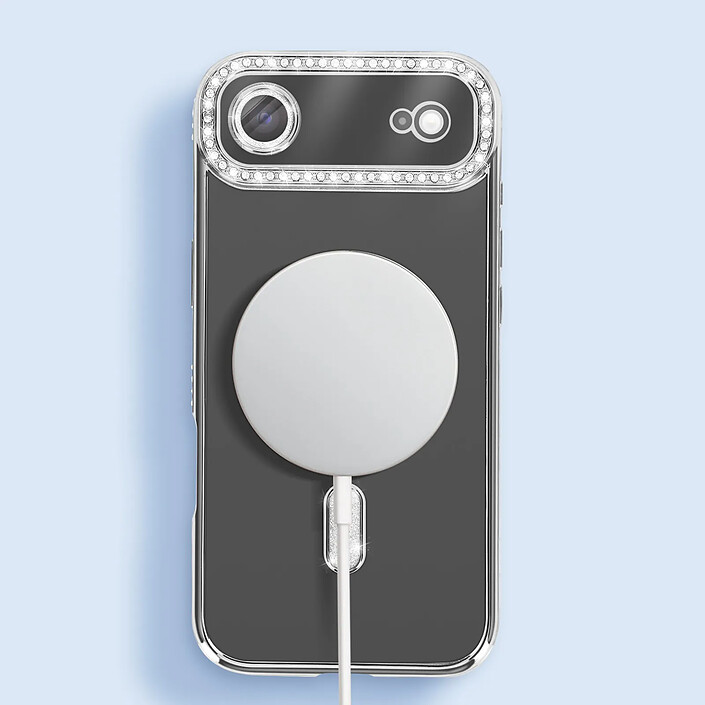 Avizar Coque pour iPhone Air Compatible MagSafe avec Contour Strassé pas cher