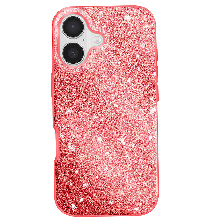 Avizar Coque pour iPhone 17 Conception Bi-Matière et Finition Pailletée