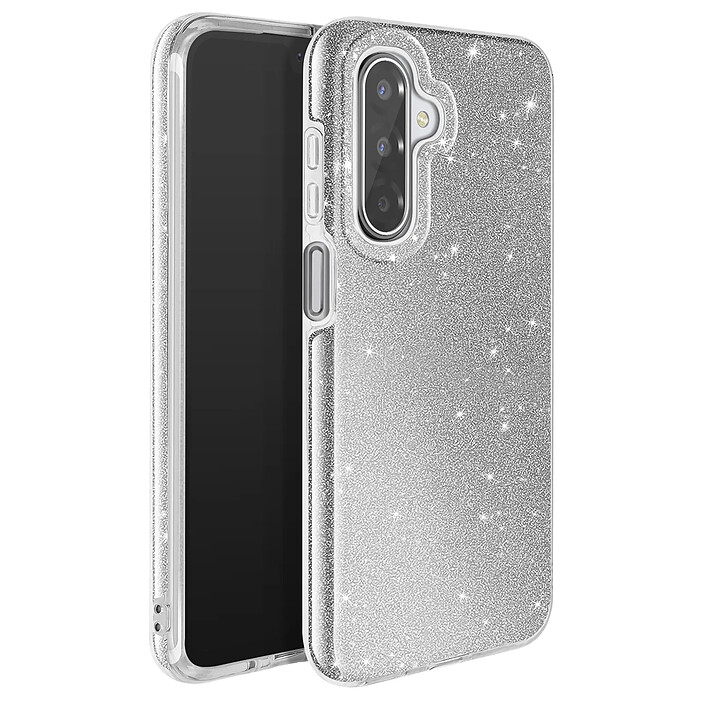 Avizar Coque pour Galaxy A17 Conception Bi-Matière et Finition Pailletée