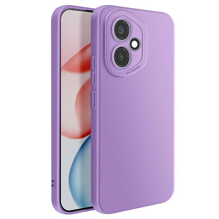 Avizar Coque pour Honor 400 en Silicone Souple avec Contour Protection Caméra Violet