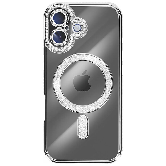 Avizar Coque pour iPhone 17 Compatible MagSafe avec Contour Strassé