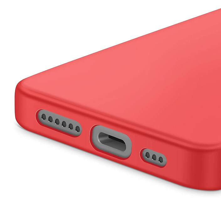 Avis Avizar Coque pour iPhone 16e Soft-Touch en Silicone Série Fast Cover Rouge