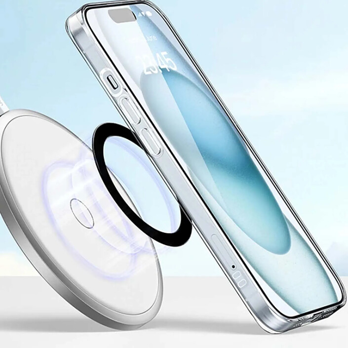 Acheter Jaym Pack de 2 Anneaux Magnétiques MagSafe pour Smartphone Noir / Argent