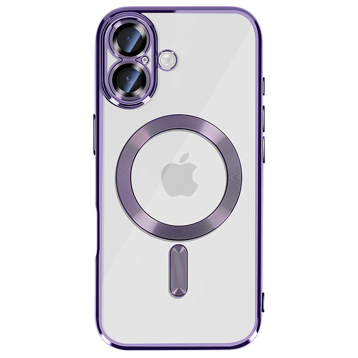 Avizar Coque pour iPhone 17 Compatible MagSafe avec Contour Chromé