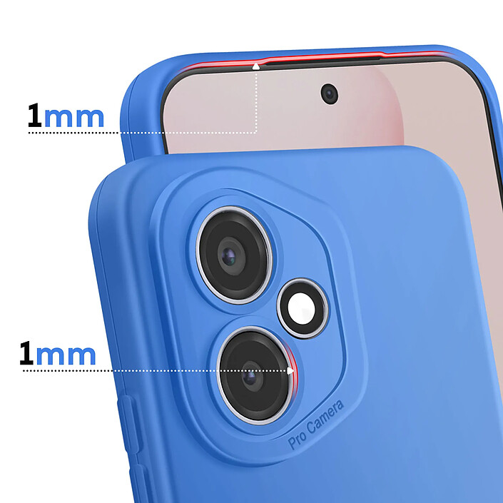 Avis Avizar Coque pour Honor 400 en Silicone Souple avec Contour Protection Caméra Bleu