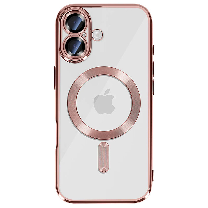 Avizar Coque pour iPhone 17 Compatible MagSafe avec Contour Chromé