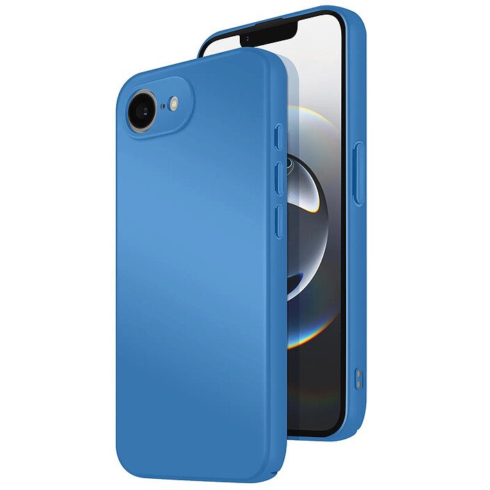Avizar Coque pour iPhone 16e Soft-Touch en Silicone Série Fast Cover Bleu pas cher