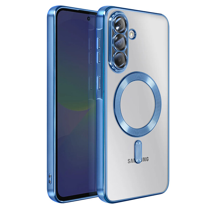 Avizar Coque pour Galaxy A36 Compatible MagSafe avec Contour Chromé