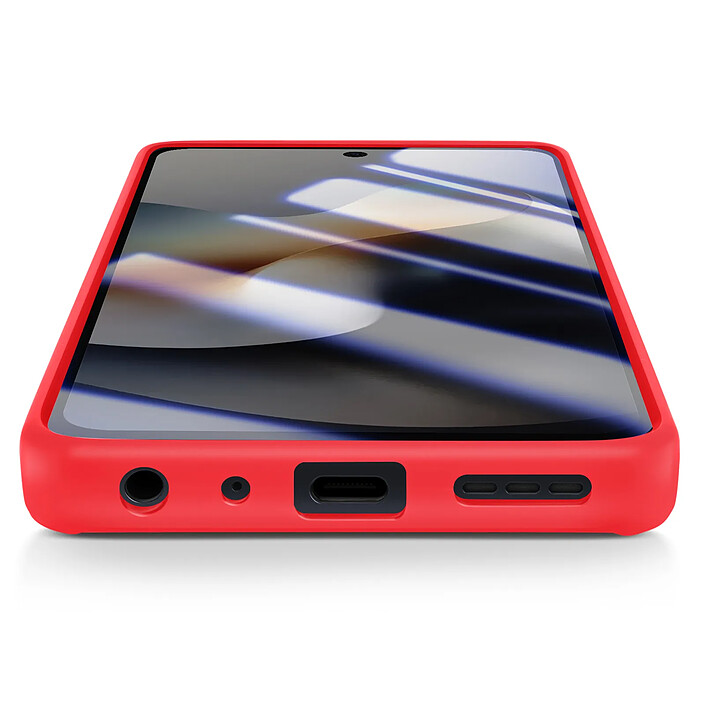 Avizar Coque pour Motorola Moto G56 avec Support Anneau et Fixation Magnétique Rouge pas cher